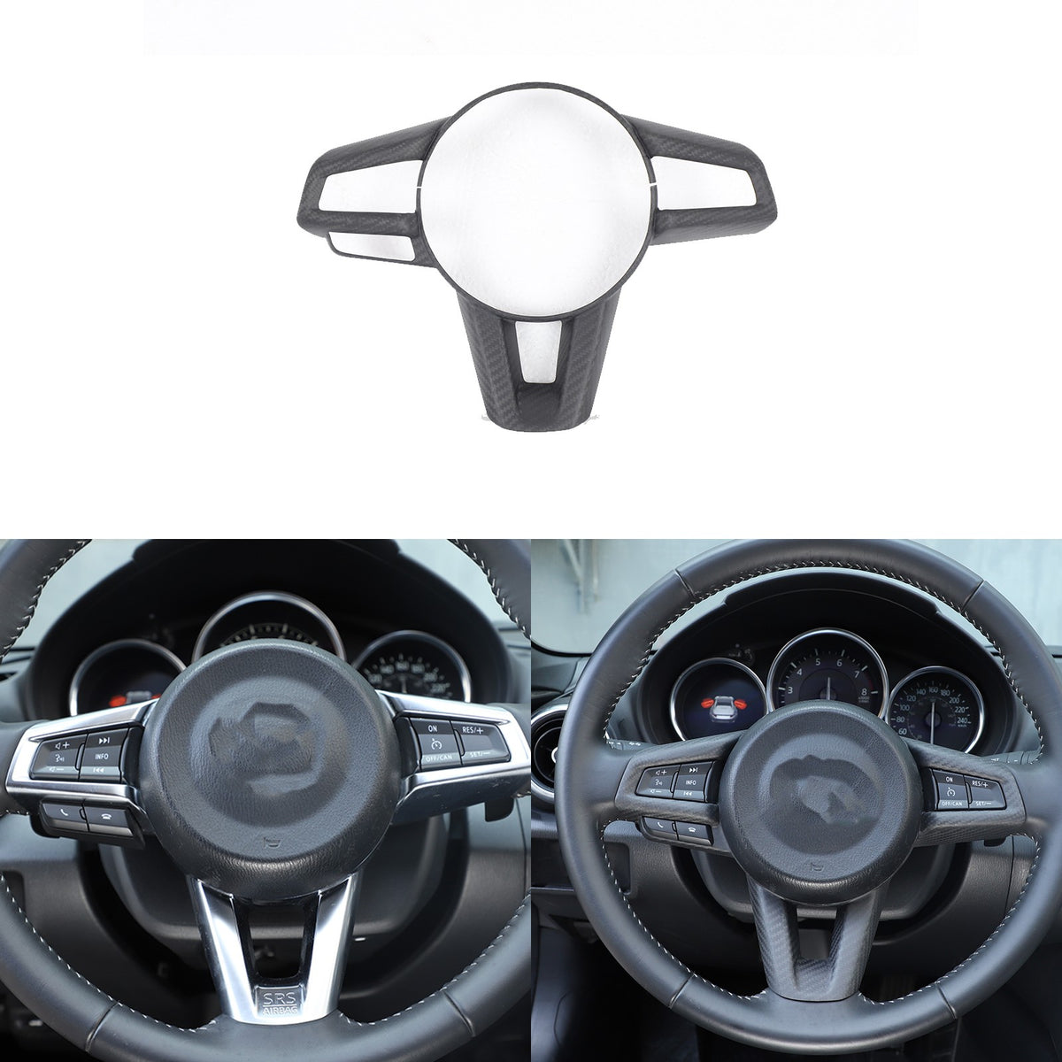 Matte Real Dry Carbon Fiber Interior Full Trim For Mazda MX-5 Miata 2016-2026 83