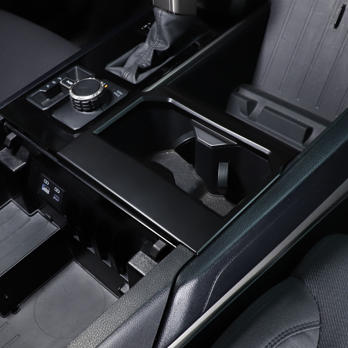 Matte Black ABS Interior Decoration Cover Trim Kit For Toyota Tundra 2022-26 US - Variants 16-20 25