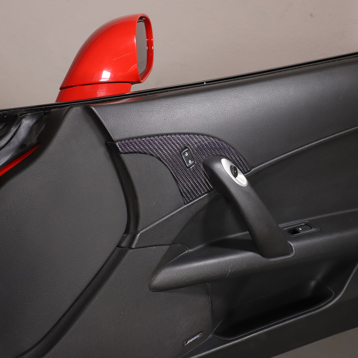 Real Carbon Fiber Children Lock Button Frame Trim For Corvette C6 2005-2013 23