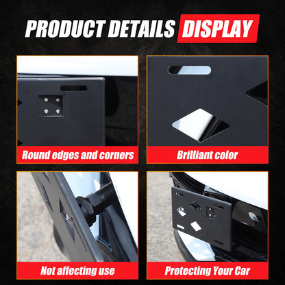 Front License Plate Side Mount Bracket US Version For Corvette C8 2020+ 9