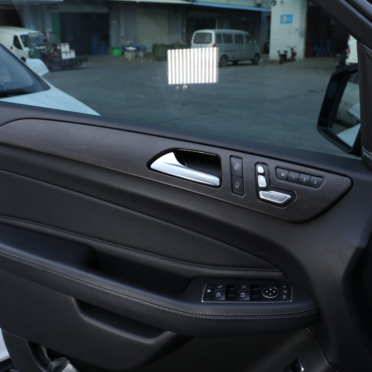 Wood Grain Door Panel Trim For Benz ML W166/GLE W166/GLS/X166/GL X164 13-19 US 17