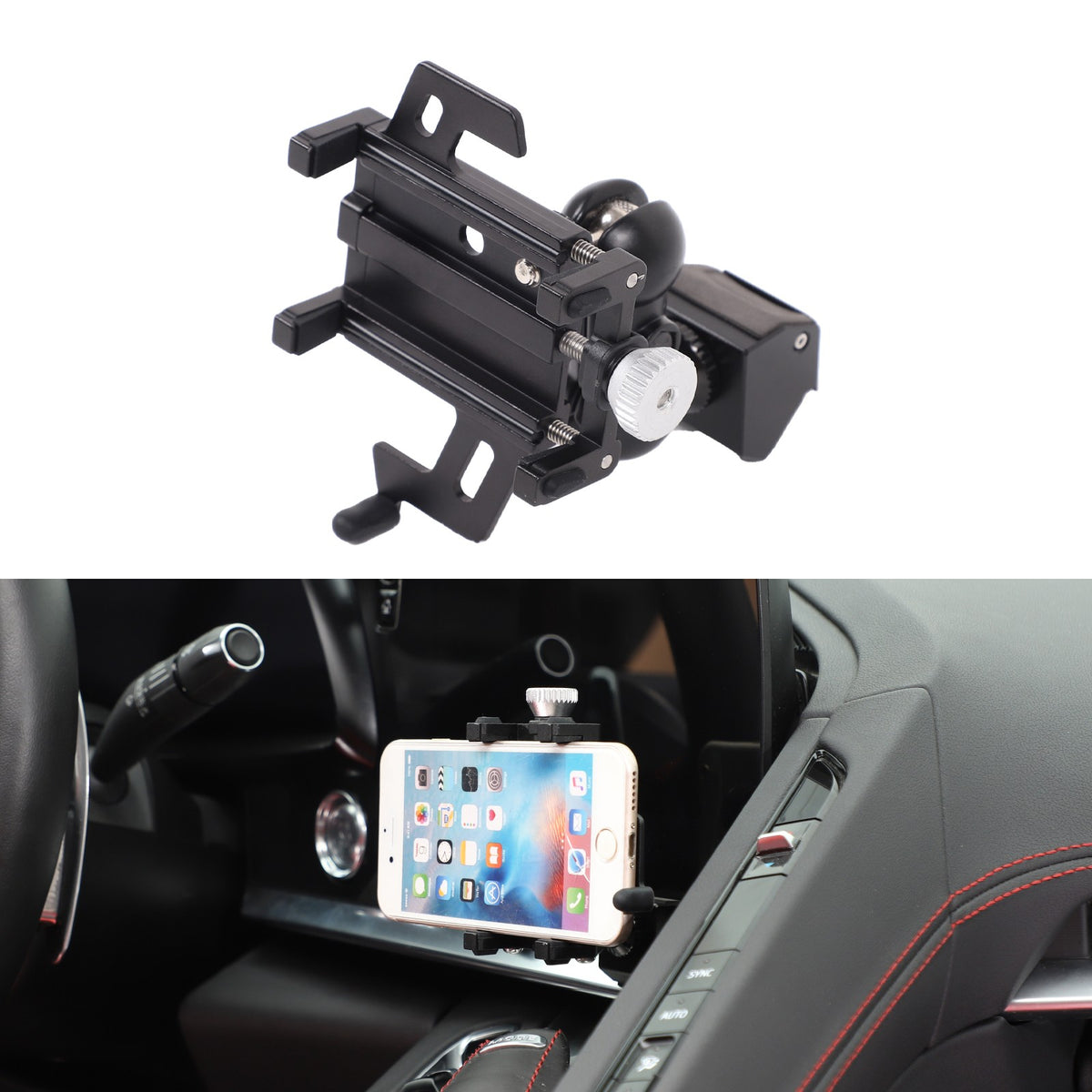 Inner Dashboard Air Vent Phone Holder Mount Bracket For Corvette C8 2020-2025 3