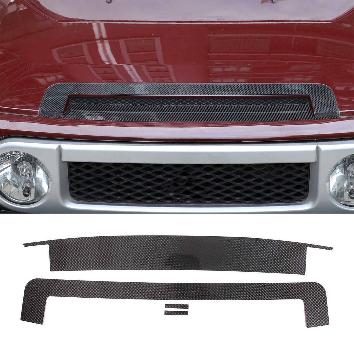 Front Hood Bumper Upper Trim Nose Cover For Toyota FJ Cruiser 2007-21 10