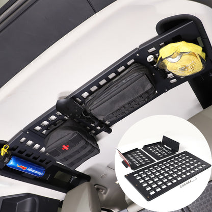 Front Roof Bag Storage Bracket Molle Panel Plate for Land Rover Defender 20-23 2