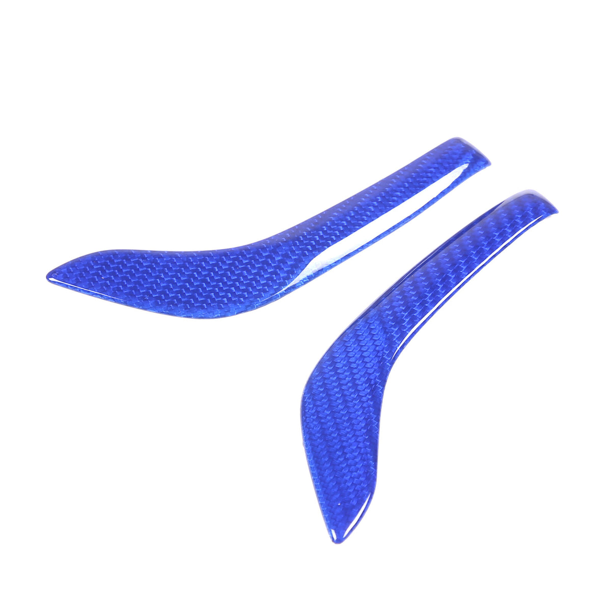 Blue Real Carbon Fiber Gear Shift Knob Side Trim Cover For Maserati Ghibli 19-23 7