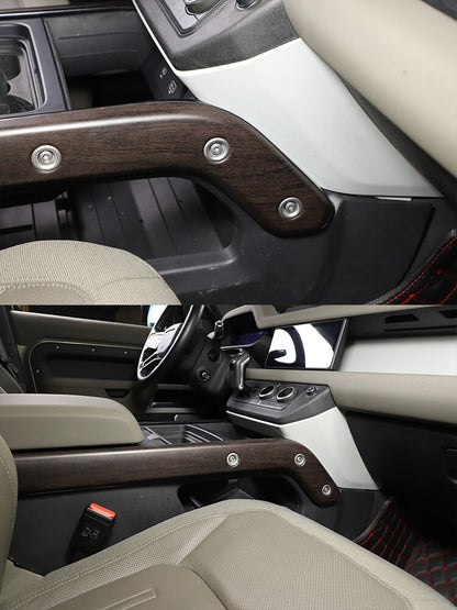 Replace ABS Oak Grain Center Console Gear Side Trim For LR Defender 2020-24 8