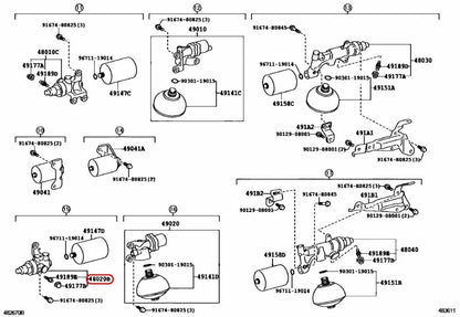 Toyota Genuine VALVE ASSY, FRONT SHOCK ABSORBER CONTROL, LH 48020-60010 OEM 3