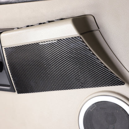 Soft Carbon Fiber Interior Door Panel Trim Stickers for Hummer H2 2003-07 US 7