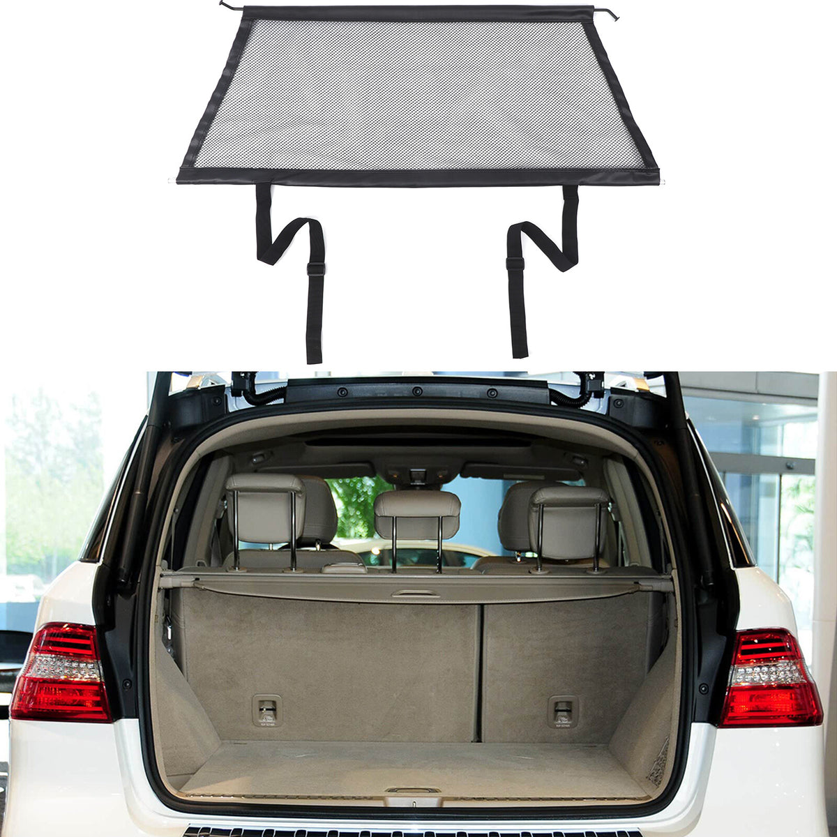 Cargo Back Seat Trunk Isolation Net Barrier For Mercedes-Benz ML W166 2013-2016 2