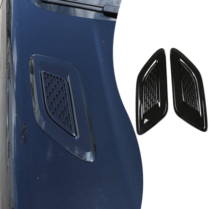 Piano Black ABS Exterior Hood Air Vent Trim For Range Rover Vogue L460 2023+ 4