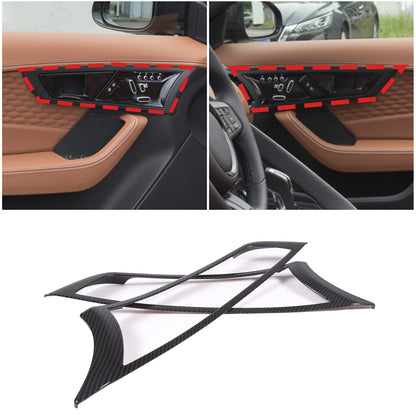 ABS Carbon Fiber Inner Door Handle Frame Cover Trim For Jaguar F-TYPE 2013-24 US 3