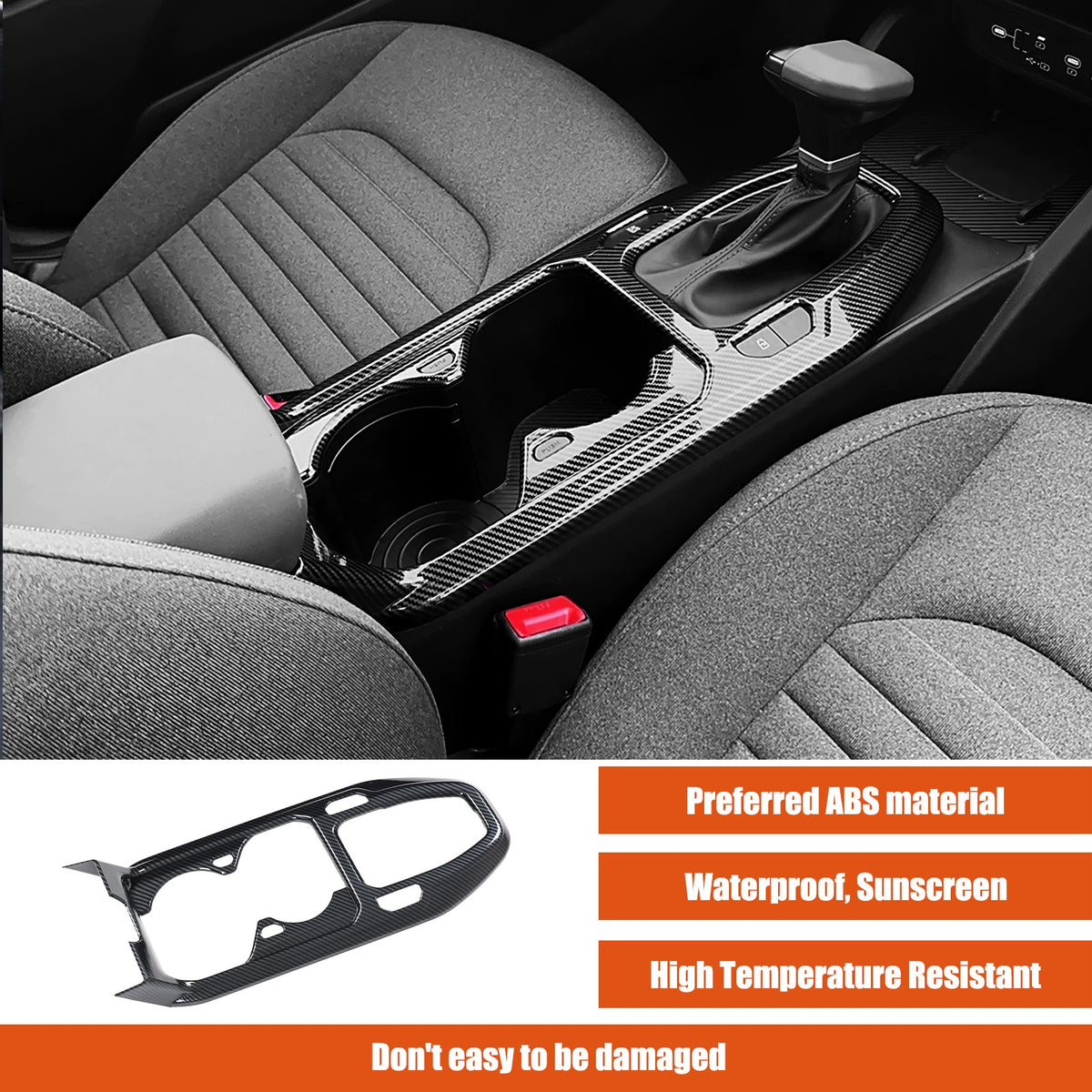 ABS Carbon fiber Interior Cover Trim Decor Accessories For Kia K4 2025+ 9
