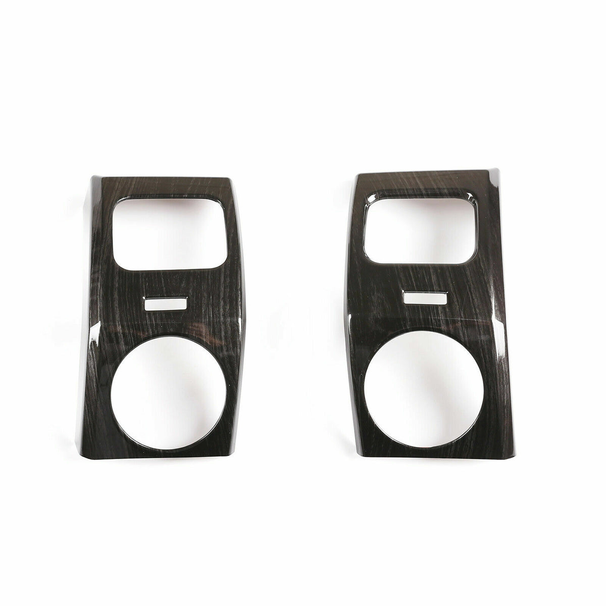 Black Wood Grain Dashboard Side Air Vent Cover Trim For LR Discovery 3 04-09 6