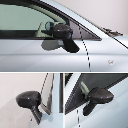 Honeycomb Carbon Fiber Exterior Side Mirror Trim For Fiat 500 Abarth 595 2010+ 8