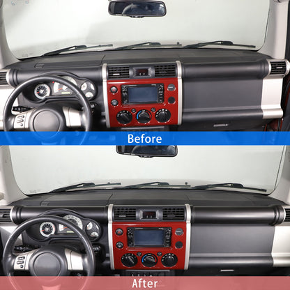 Matte Black ABS Interior Full Set Cover Trim Kit Set For FJ Cruiser 2007-2021 30