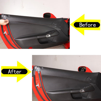 Carbon Fiber Inner Door Panel Waistline Trim Sticker For Corvette C6 2005-2013 5