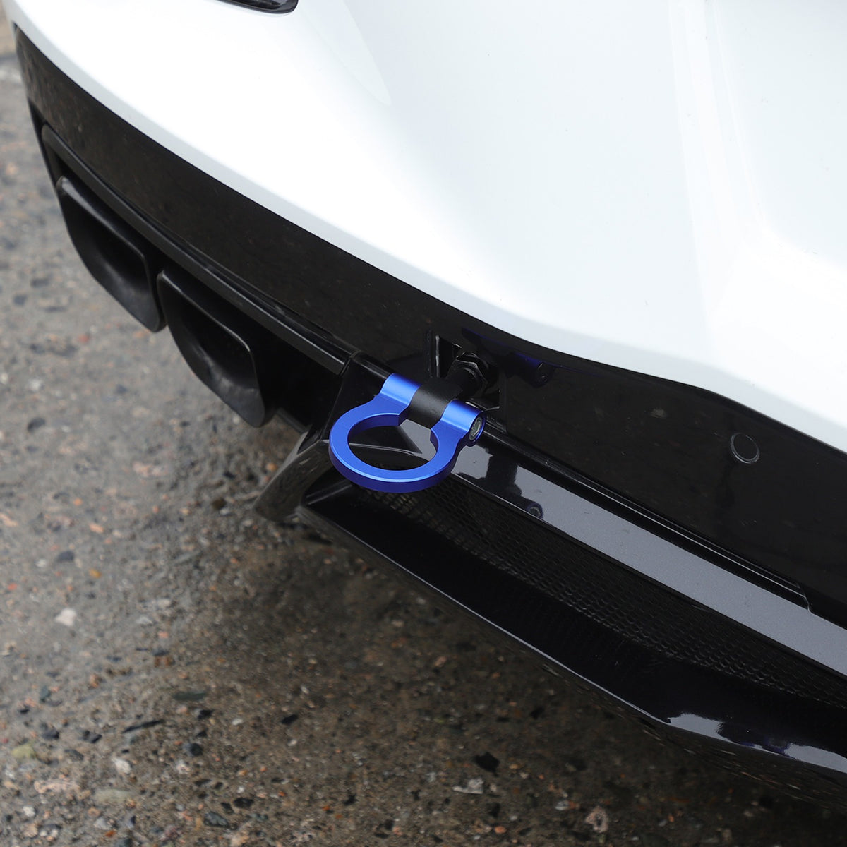 Blue Aluminum Front & Rear Track Racing Tow Hook Trailer For Corvette C8 2020+US 13