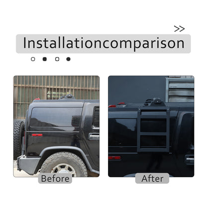Back Rear Roof Ladder Tailgate Left & Right Side Rack For Hummer H2 03-09 13