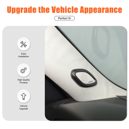 ABS Carbon Fiber Interior Decor Trim Cover For Cadillac Escalade 2007-14 36