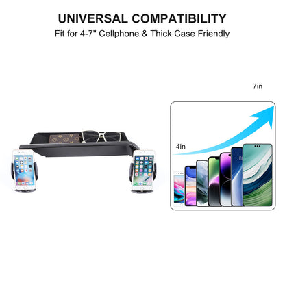 Wireless Charging Phone Holder Storage Box Tray For Toyota Prado LC250 2024+ 5