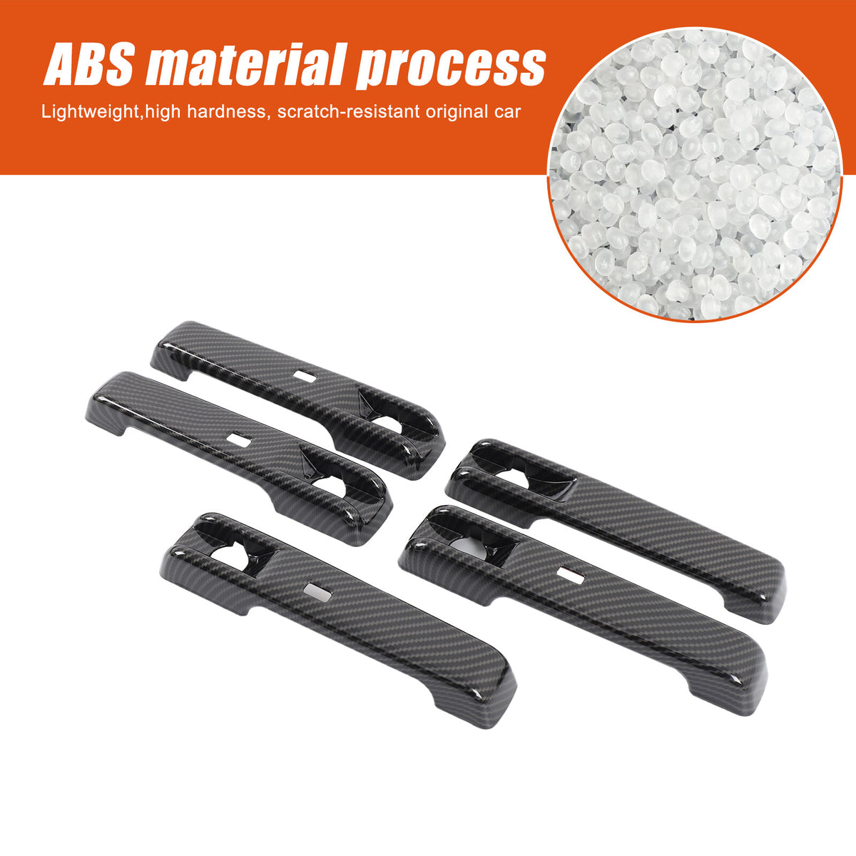 Carbon Fiber ABS Exterior Door Handle Cover Trim For Benz G-Class W465 2025+ 9