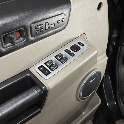 ABS Silver Window Lift Panel Switch Cover Trim For Hummer H2 03-07 10