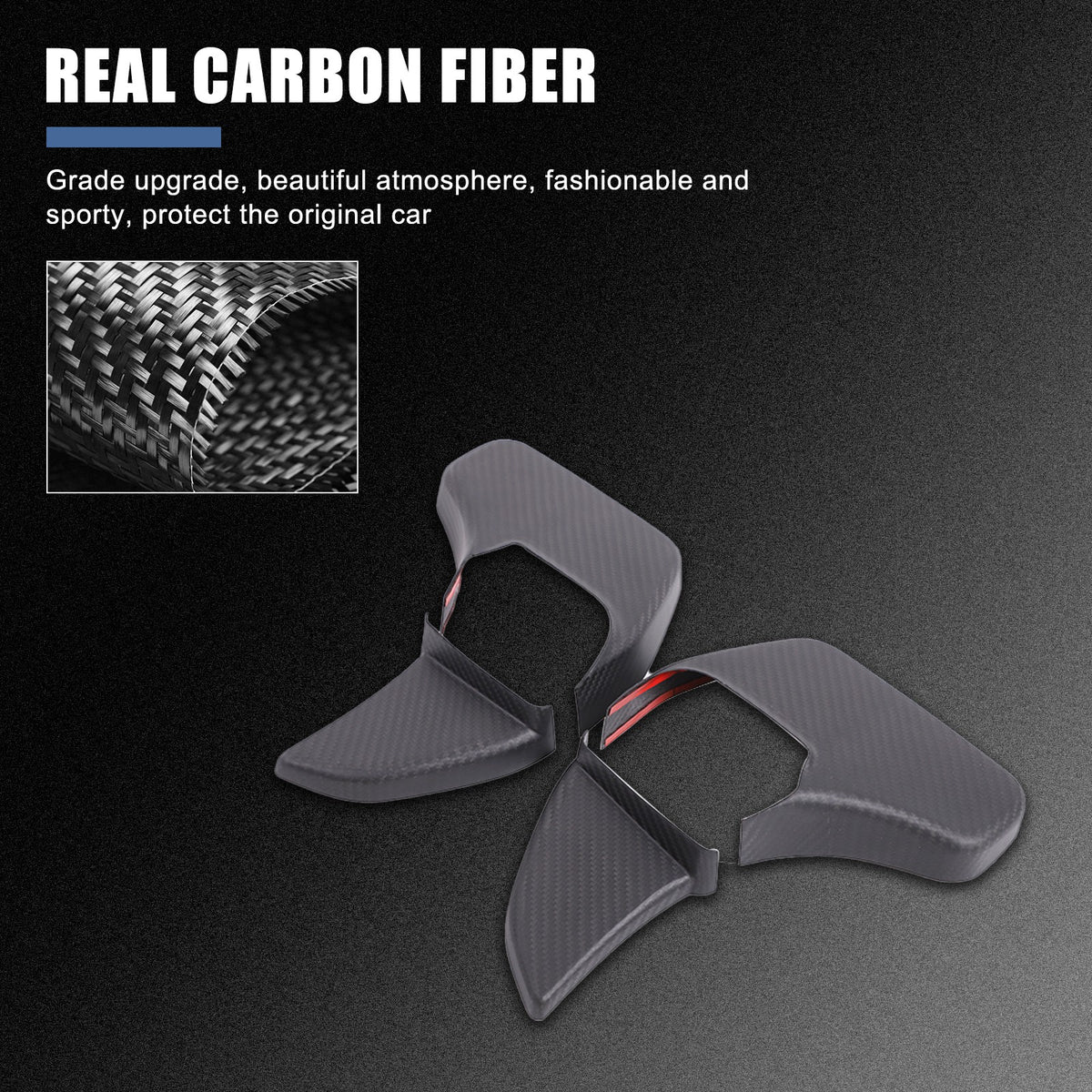 Matte Real Carbon Fiber Side Mirror Base Trim For Benz G-Class W464 2019-2024 9
