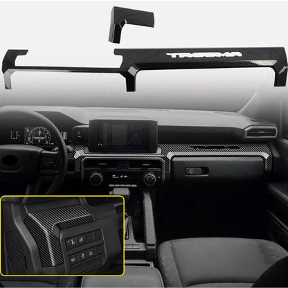 ABS Carbon Fiber Interior Full Set Panel Cover Trim Kit for Toyota Tacoma 24-26 - Styles 1-5 73