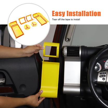 Yellow ABS Interior Center Console Trim Cover for Toyota FJ Cruiser 2007-2021 68