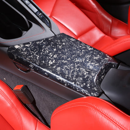 Forged Carbon Fiber Center Console Armrest Box Cover For Corvette C8 2020-26 6