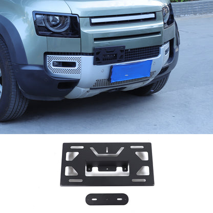 Front Bumper Tow Hook License Plate Mount Bracket For LR Defender L663 20-24 US 9