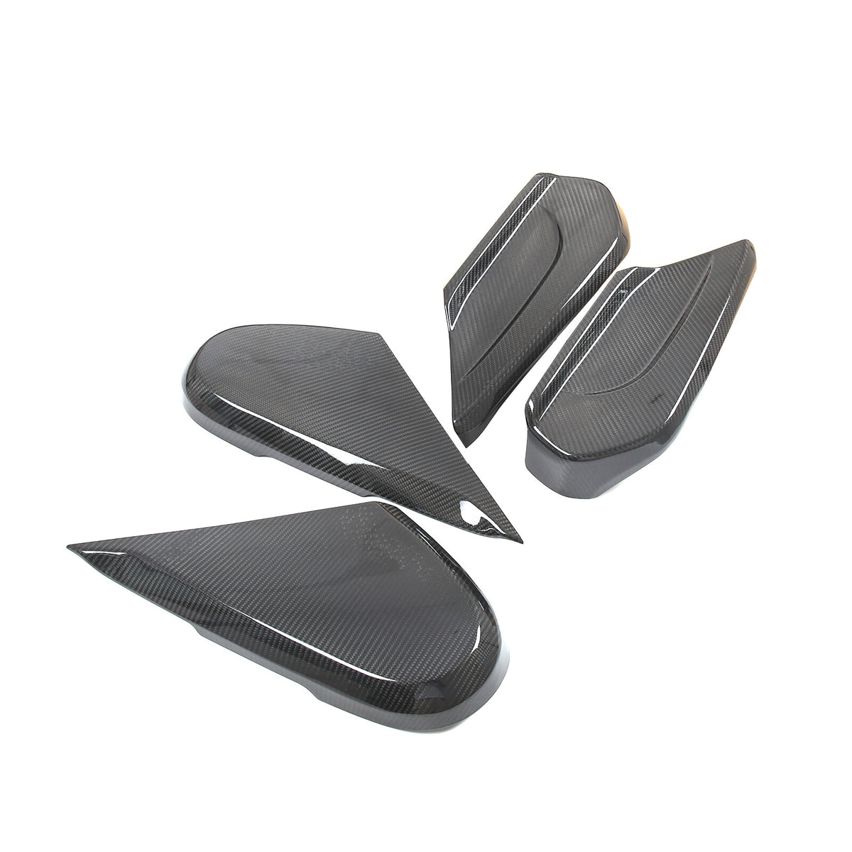 Real Carbon Fiber Front Seat Side Panels Cover Trim For Benz G Class 2019-2022 5