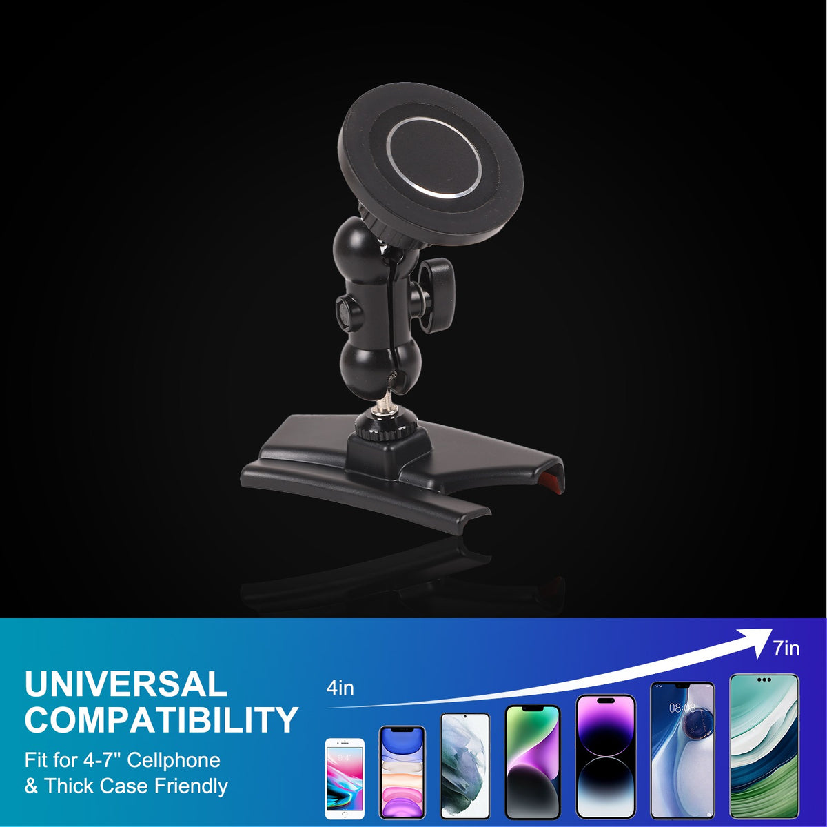 Magnetic Center Console Phone Mount Bracket For Corvette C8 2020-2025 5