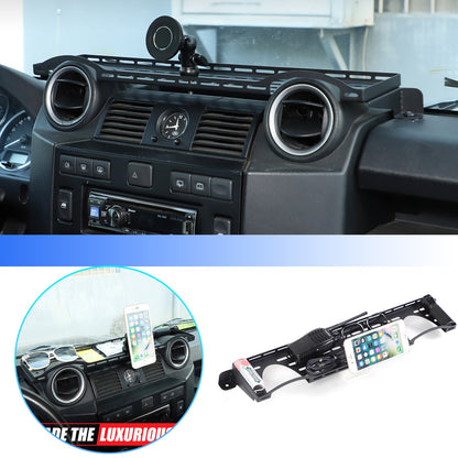 Magnetic Phone Holder Dashboard Storage Box For Land Rover Defender 2004-2018 1