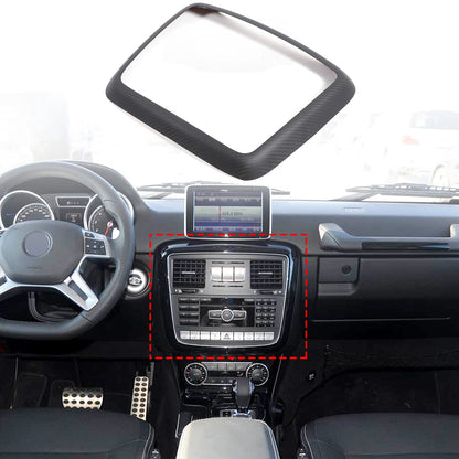 Matte Real Carbon Fiber Center Console CD Panel Trim For Benz G-Class W463 12-18 3