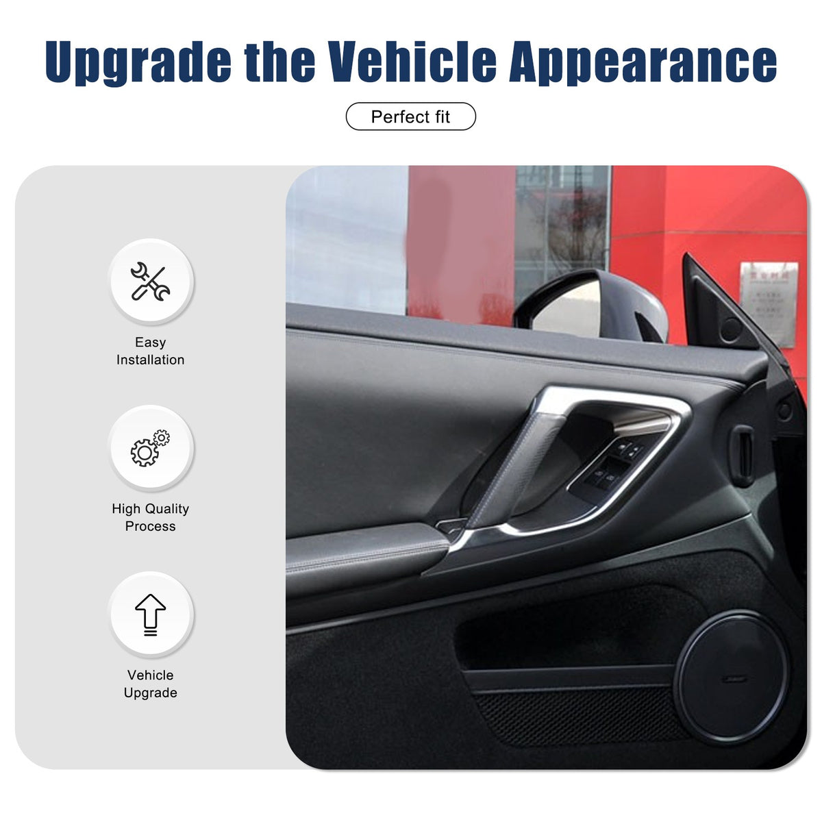 Matte Real Carbon Fiber Inner Door Handle Trim For Nissan GTR R35 2008‑2016 13
