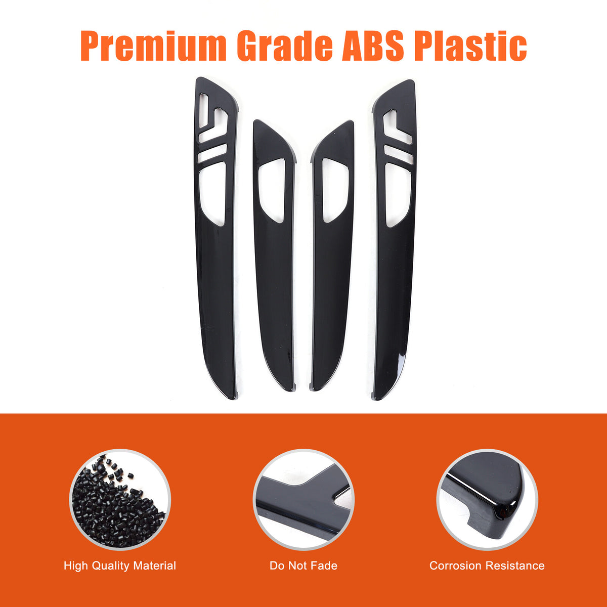 Glossy Black Car Interior Door Panel Cover Trim For Benz GLE GLS ML GL 13-19 US 9