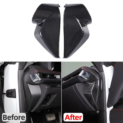 Real Carbon Fiber Interior Door Pillar Trim Cover For Corvette C8 2020+ 24