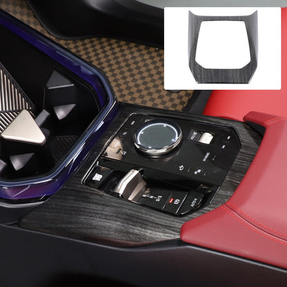 ABS Black Wood Grain Center Console Gear Shift Trim Cover For BMW X3 G45 2025+ 1