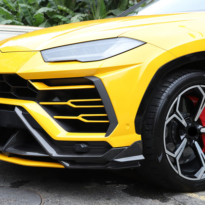 Matte Real Carbon Fiber Front Bumper Cover Trim for LAMBORGHINI URUS 2018-2023 7
