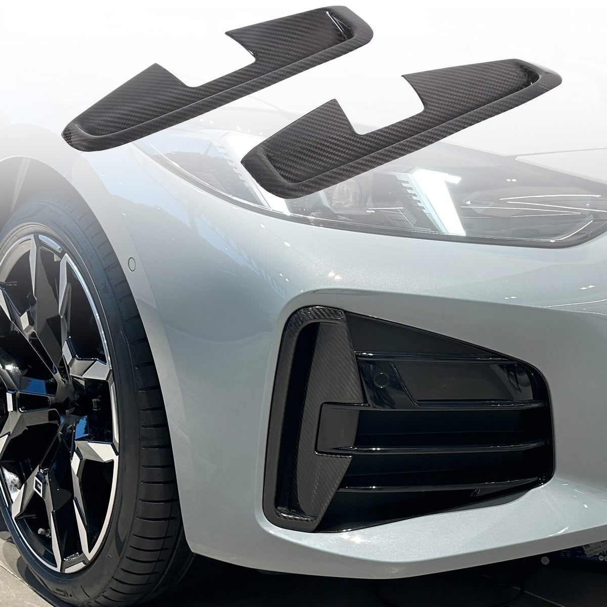 Real Carbon Fiber Front Fog Light Trim For BMW BMW 4 Series G22 Coupe 22+ US 11