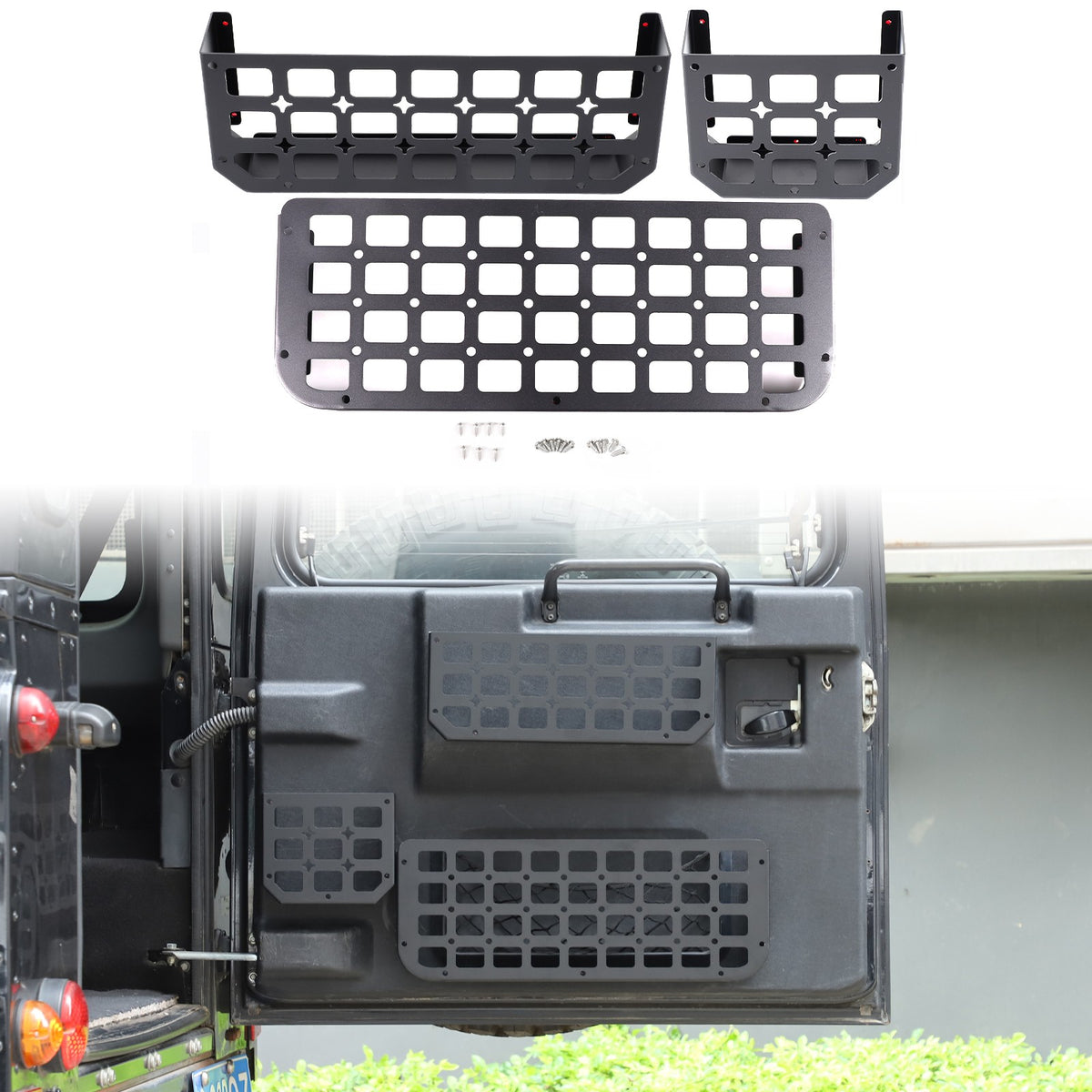 Tailgate Molle Panel Storage Basket For Land Rover Defender L316 2004-2018 50