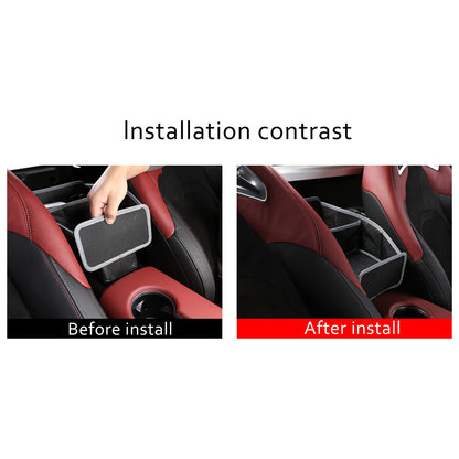 3PCS Black Seat Storage Car Seat Gap Catcher Box For Toyota Supra A8 2019+ 4