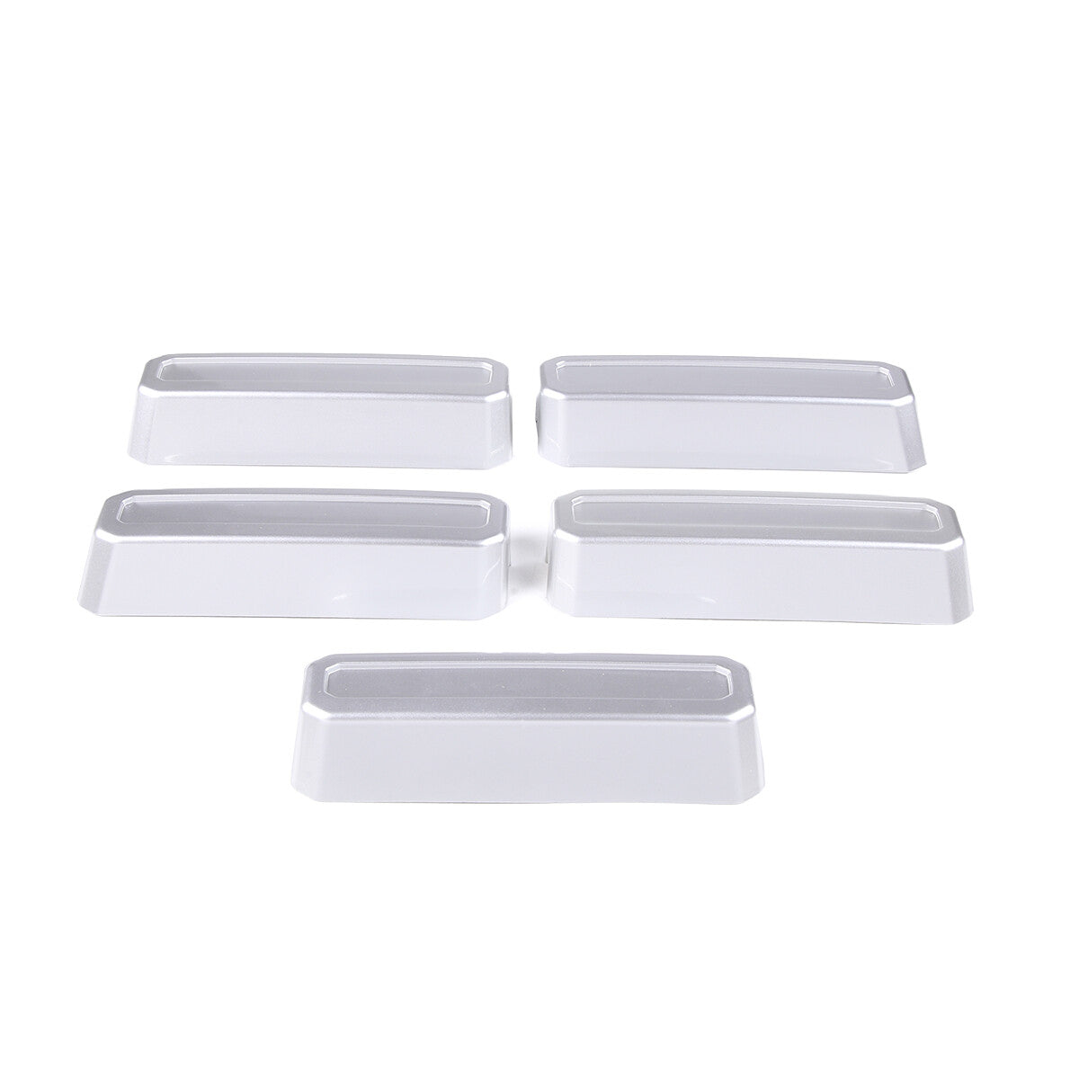 ABS Silver Front Hood Grill Cover Bonnet Trim fits For Ford Maverick 2022-23 12