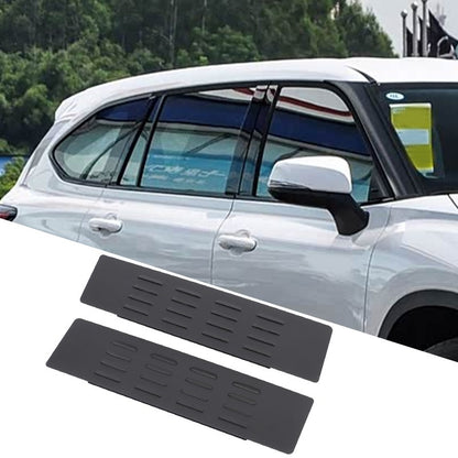 Rear Door Window Louver Air Vent Panel Trim For Toyota Highlander XU70 2022+ 15