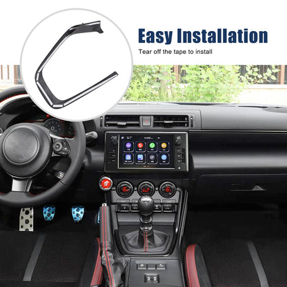 Matte Real Carbon Fiber Center Console Gear Frame For Subaru BRZ Toyota GR86 22+ 16