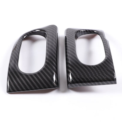 ABS Carbon Fiber Dashboard Interior Air Outlet Frame Set For Corvette C6 05-13 14