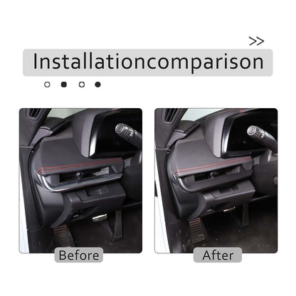 Matte Black ABS Full Interior Set Cover Trim Kit For Corvette C8 2020-25 - Styles 1-5 10