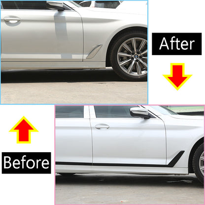 Glossy Black Door Body Side Molding Cover Trim For BMW 5 Series 2018-22 3