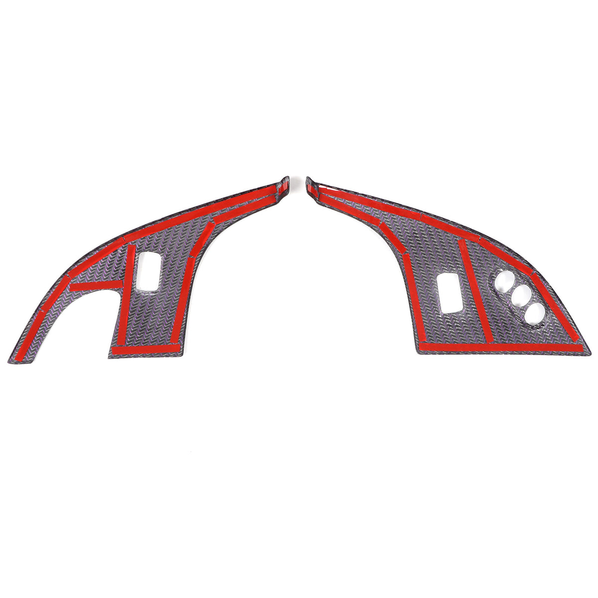 Real Carbon Fiber Children Lock Button Frame Trim For Corvette C6 2005-2013 19